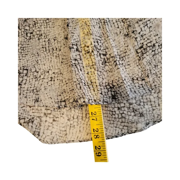 Vince Camuto Sleeveless Black and White Sheer Textured Top - Picture 9 of 10